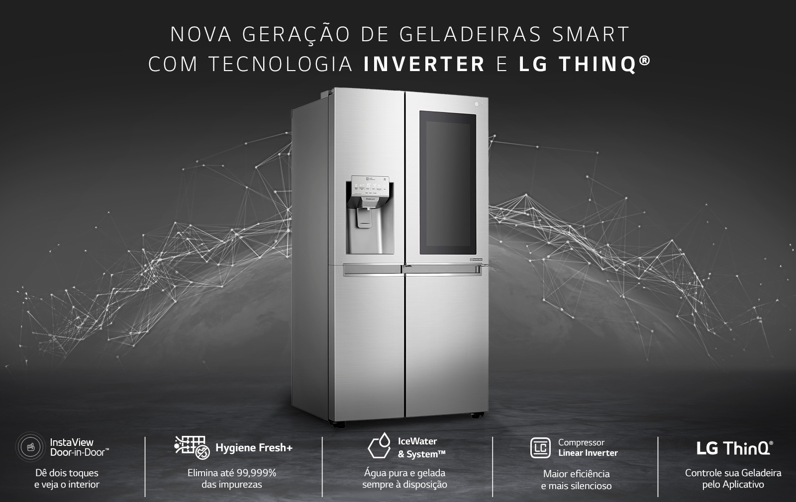 Nova geração de gealdeiras Smart com tecnologia Inverter e LG ThinQ®